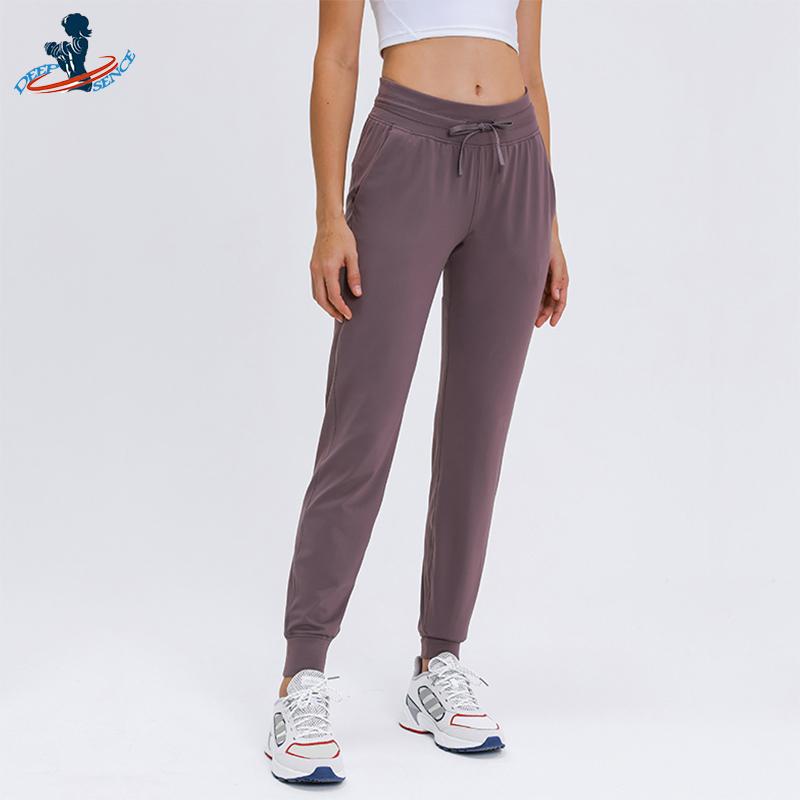 2021 Phụ Nữ Mới Của Quần Thể Thao Chạy Bộ Thời Trang Quần Rời Quần Jogger Phù Hợp Với Áo Nữ Dây Rút Tập Yoga Dài Thấm Hút Mồ Hôi Cho Nam