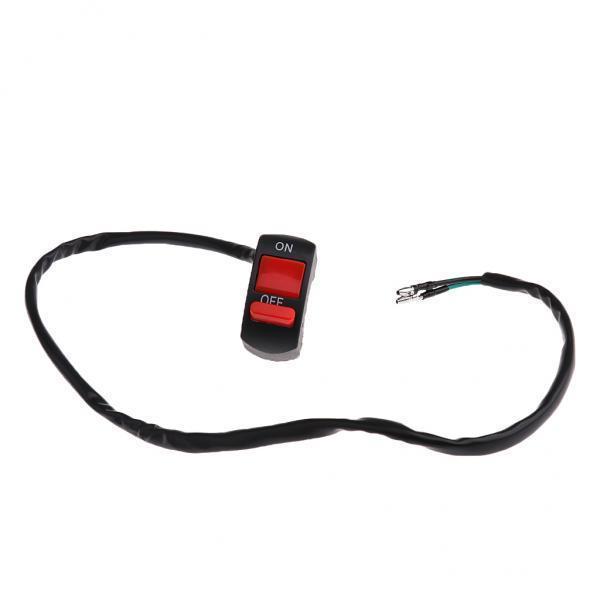 2X Motorcycle Handlebar Headlight On Off Kill Switch