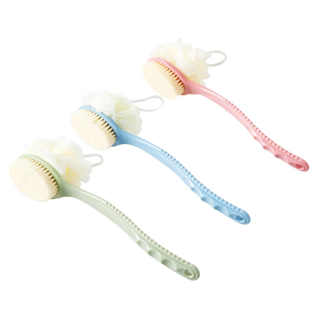 Plastic Long Handle Scrub Skin Massage Shower Brush Bath Back Brush
