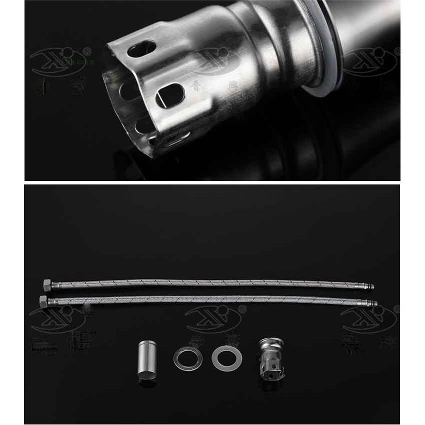 Vòi lavabo nóng lạnh cắm chậu chất liệu inox 304 nguyên khối, tặng kèm 2 dây cấp nước nóng lạnh dài 60cm