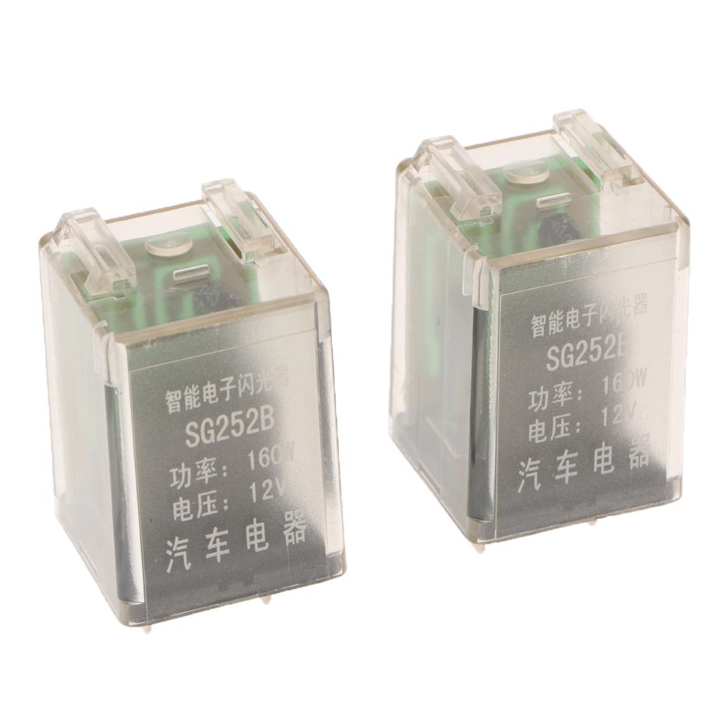 2X 3Pin Electronic Flasher Relay Fix For Car LED Turn Signal Light Blink