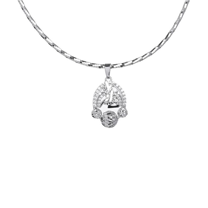 Mặt Dây Chuyền Nữ Bạc 925 Danny Jewelry Xi Bạch Kim DI4GZ020