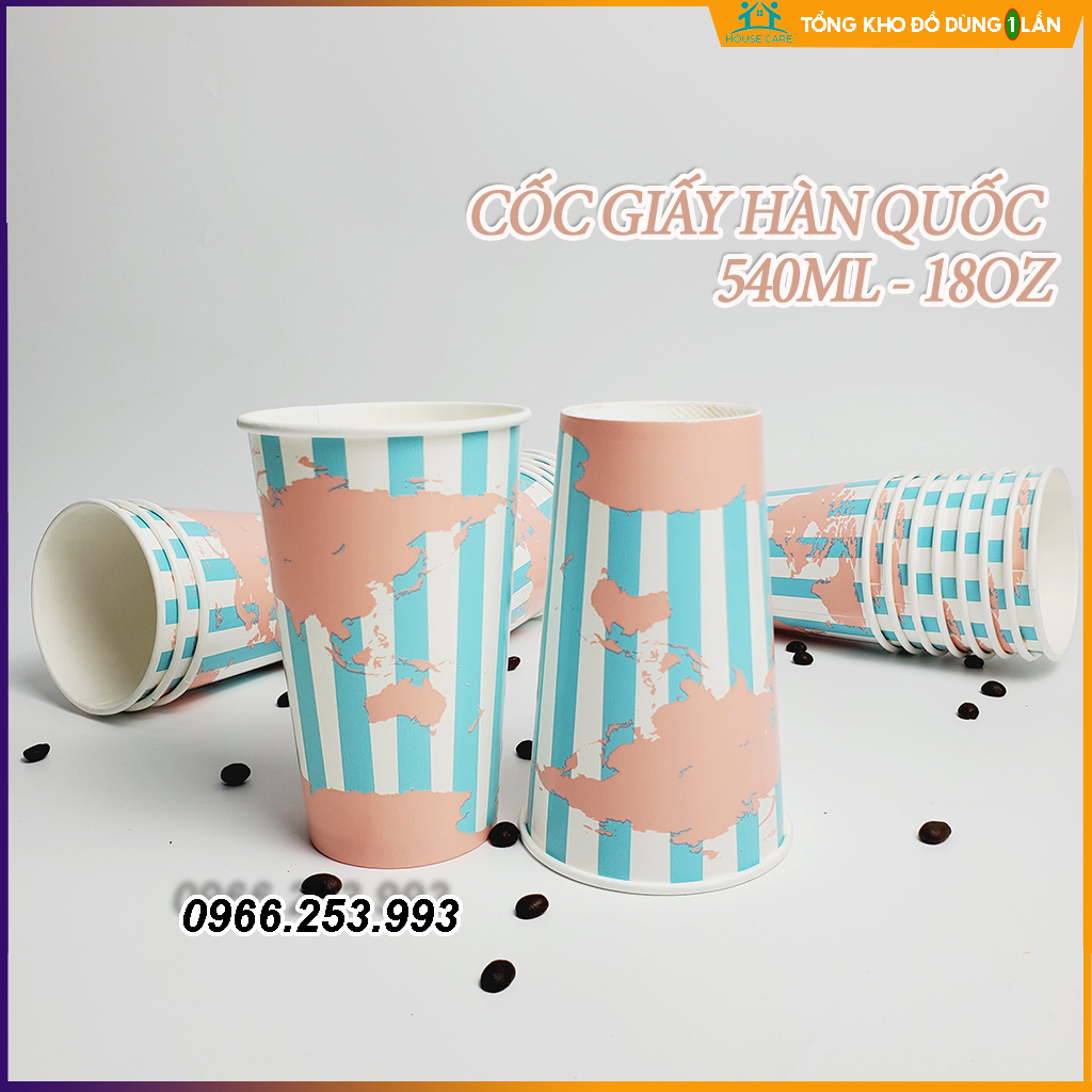 50 cốc giấy 540ml Global 18OZ