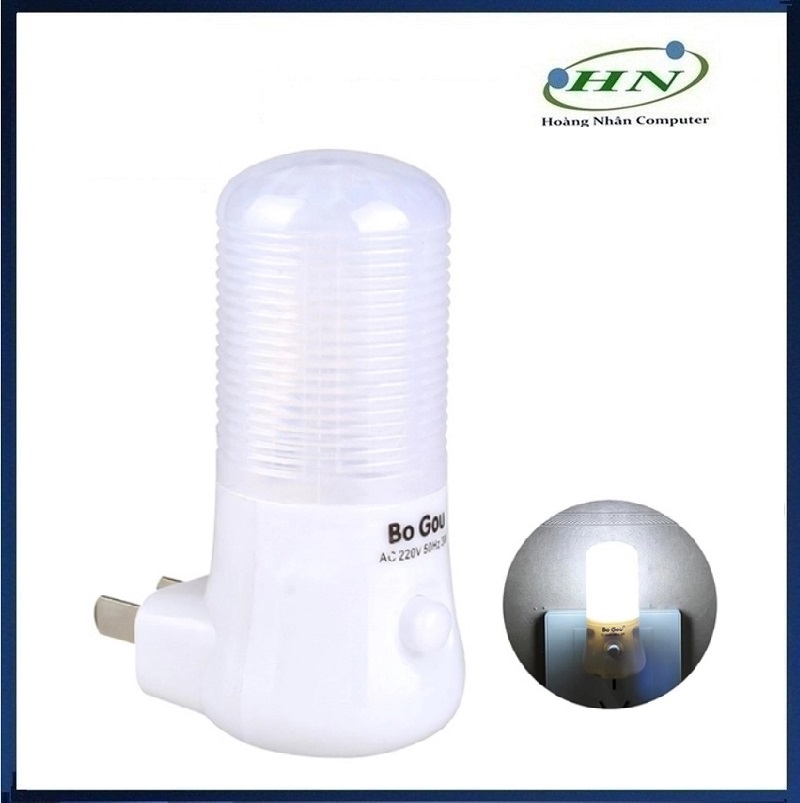 Đèn Ngủ Đèn Cầu Thang BoGou Sáng Trắng Công Suất 3W Dùng Điện AC 220v - HN