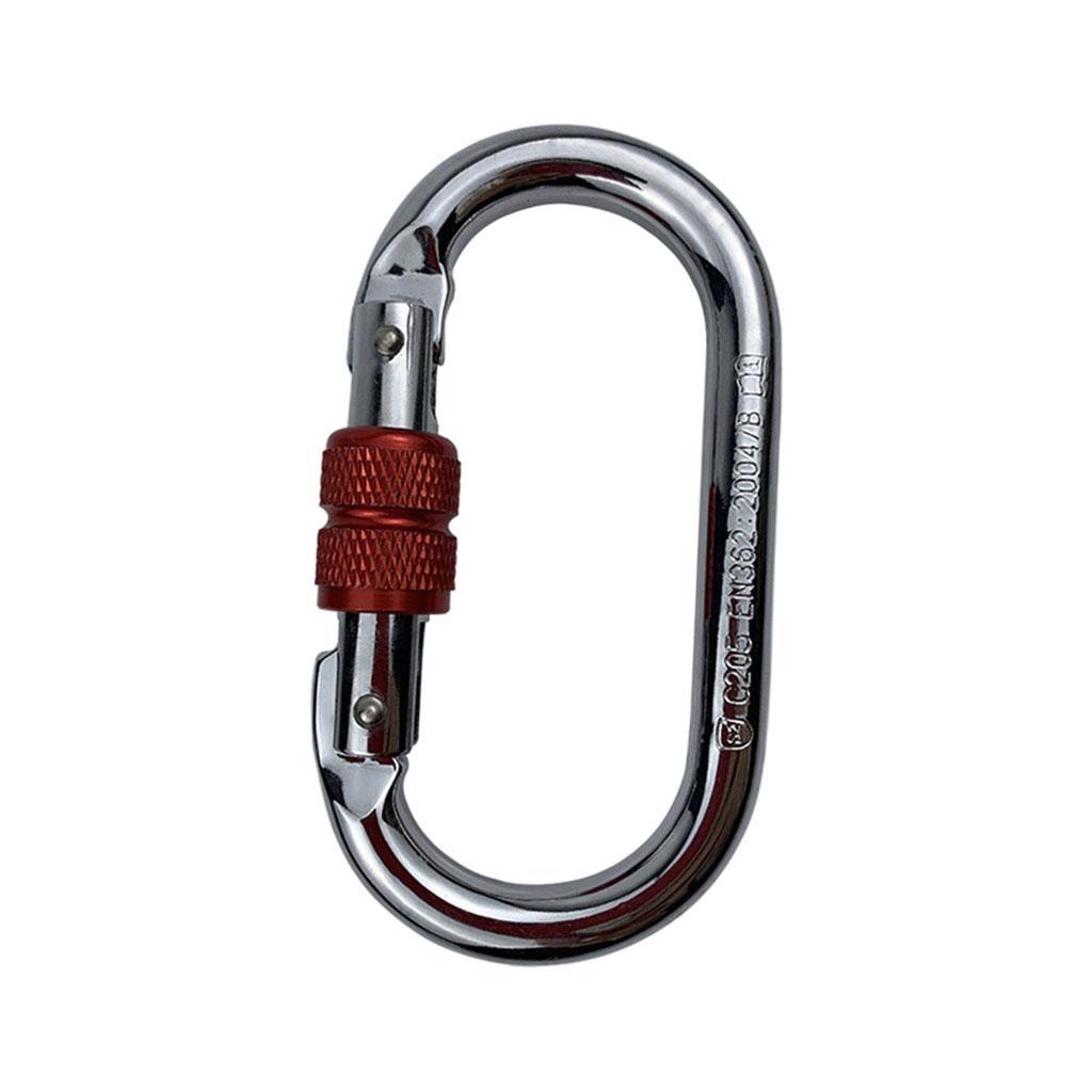 Rock Climbing Carabiner Alloy Locking  Connector for Caving