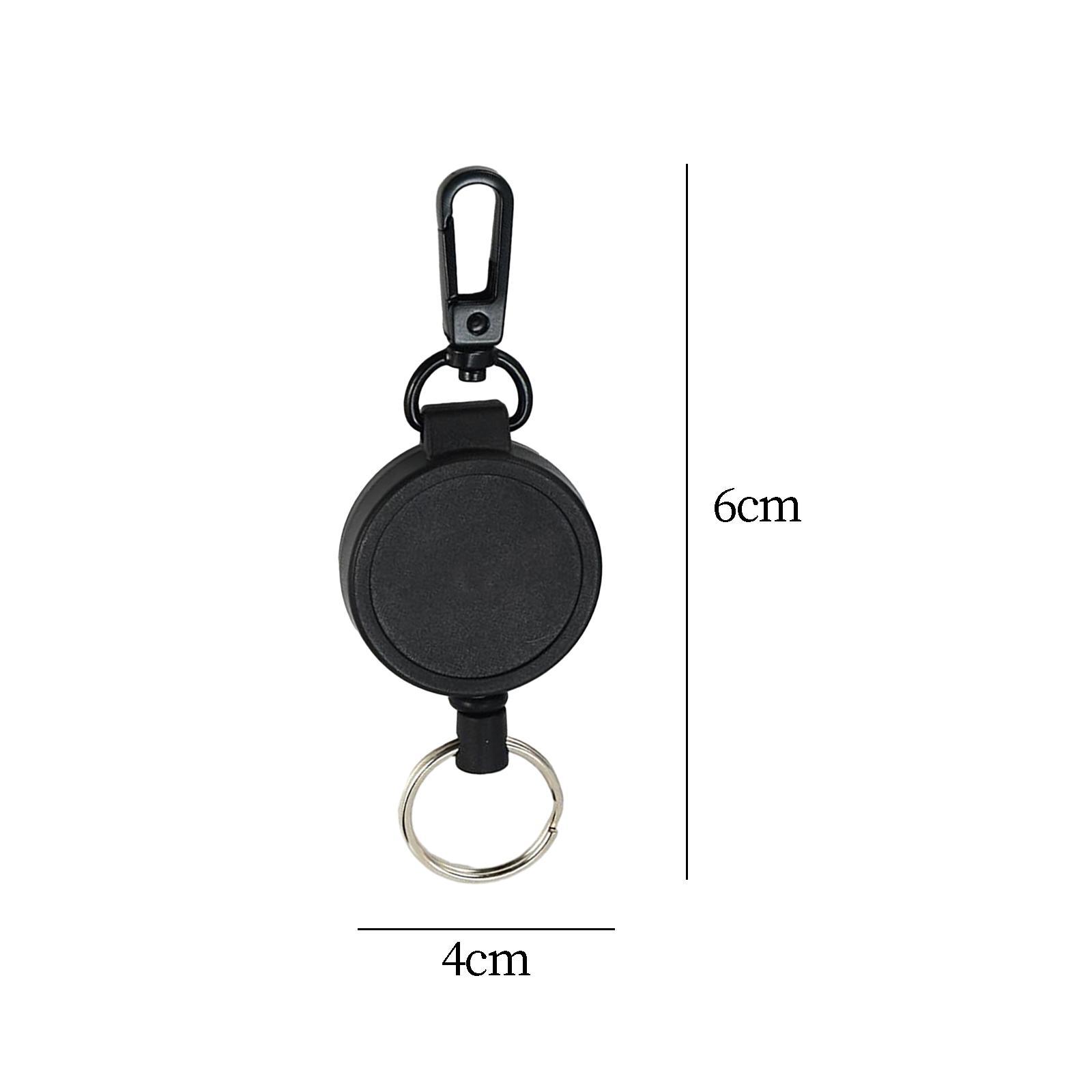 Retractable Keychain Multi Tool Lock Belt Clip Durable Multifunctional Portable Key Rings Key Holder for Offices Fishing