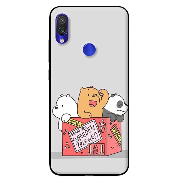 Ốp in cho 	Xiaomi Redmi Note 7 3 Chú Gấu 2 - Hàng chính hãng