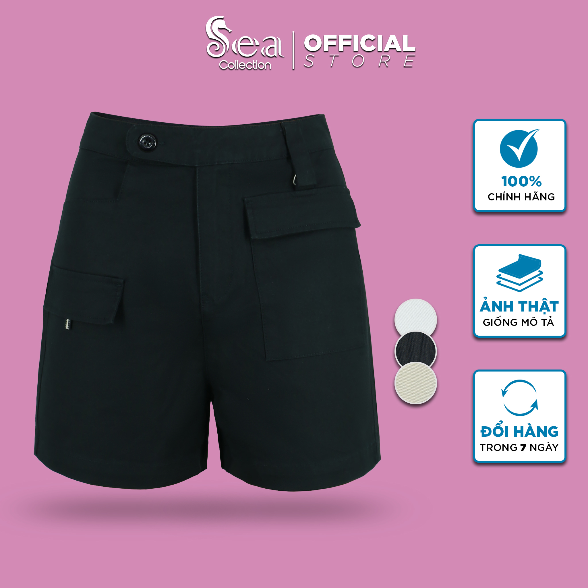 Quần short kaki thun nữ  Sea Collection 5371