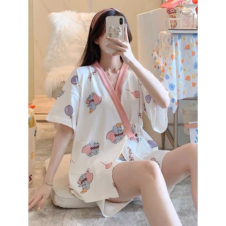 Bộ đồ - Đồ bộ bầu sau sinh cộc tay PIJAMA NHẬT BẢN chất thun sữa hoạt tiết dễ thương BĐ858