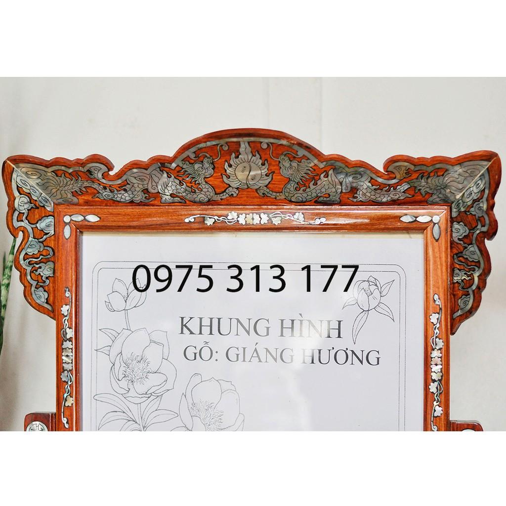 Khung Hình Thờ Gỗ Hương 35 x 25 ngang