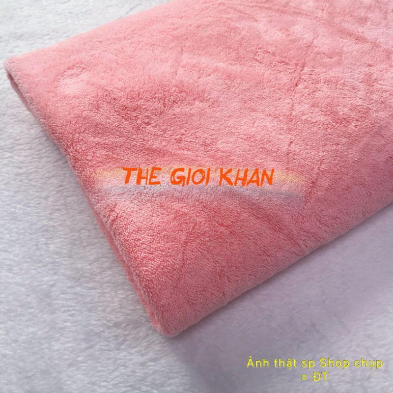 Khăn tắm dành cho cả nam và nữ khổ 140x70 - khăn tắm nhung san hô siêu thấm