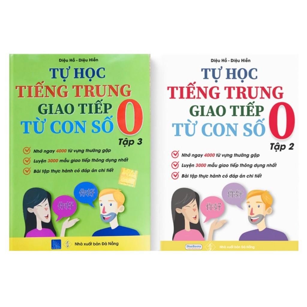 Sách - Combo: Tự Học Tiếng Trung Giao Tiếp Từ Con Số 0 Tập 2 &amp; 3