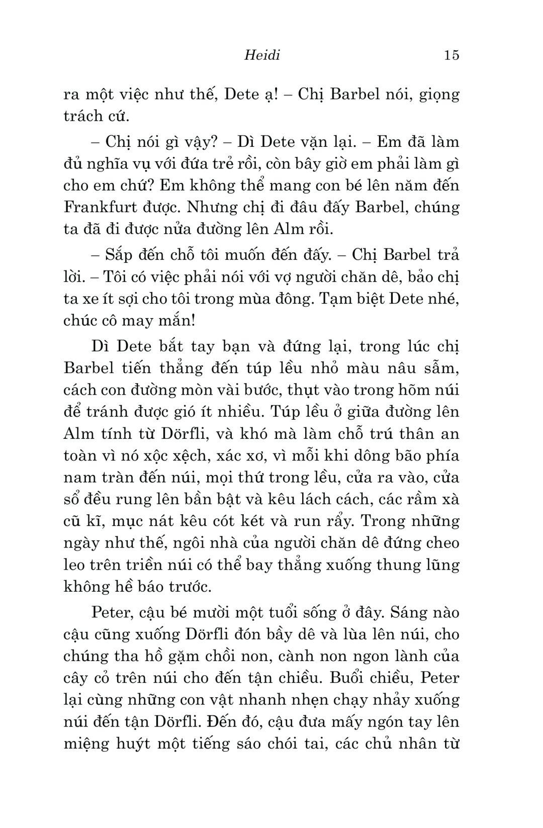 Văn Học Cổ Điển - Heidi (Tái Bản 2023)
