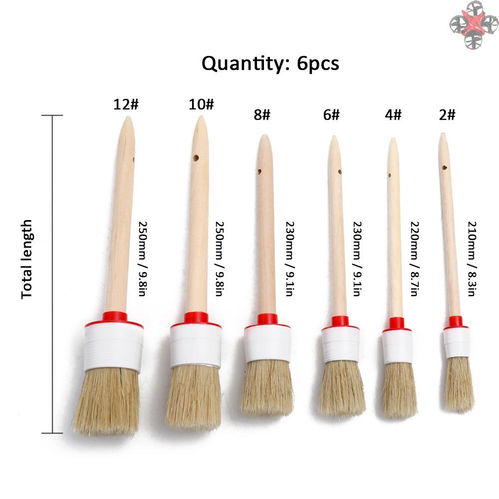 Set 6 Cọ Vệ Sinh Xe Ô Tô Đa Năng