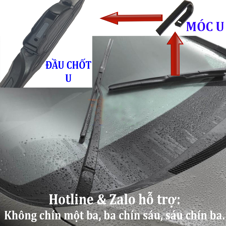 Bộ 2 thanh gạt nước mưa ô tô đa năng Nano cao cấp dành cho hãng xe Honda