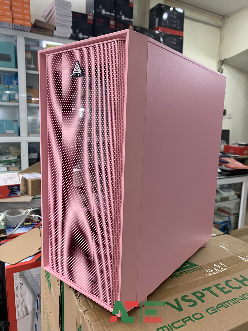 Vỏ Case Gaming VSP KA30 Pink (Màu Hồng) - Hàng Chính Hãng