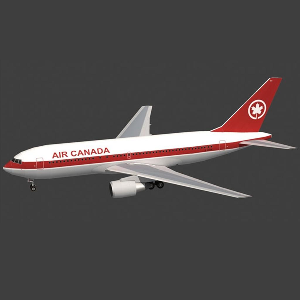 Mô hình giấy Máy bay Boeing 767-200 Air Canada