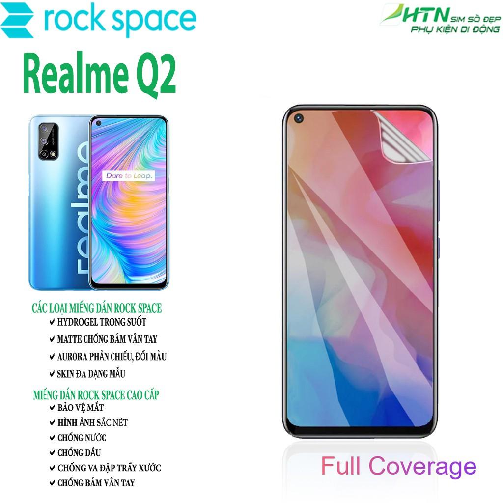 Miếng dán rock space cho Realme Q2 PPF Hydrogel dán màn hình/ mặt sau lưng điện thoại tự phục hồi vết xước nhỏ chống ánh sáng xanh cao cấp - Hàng chính hãng