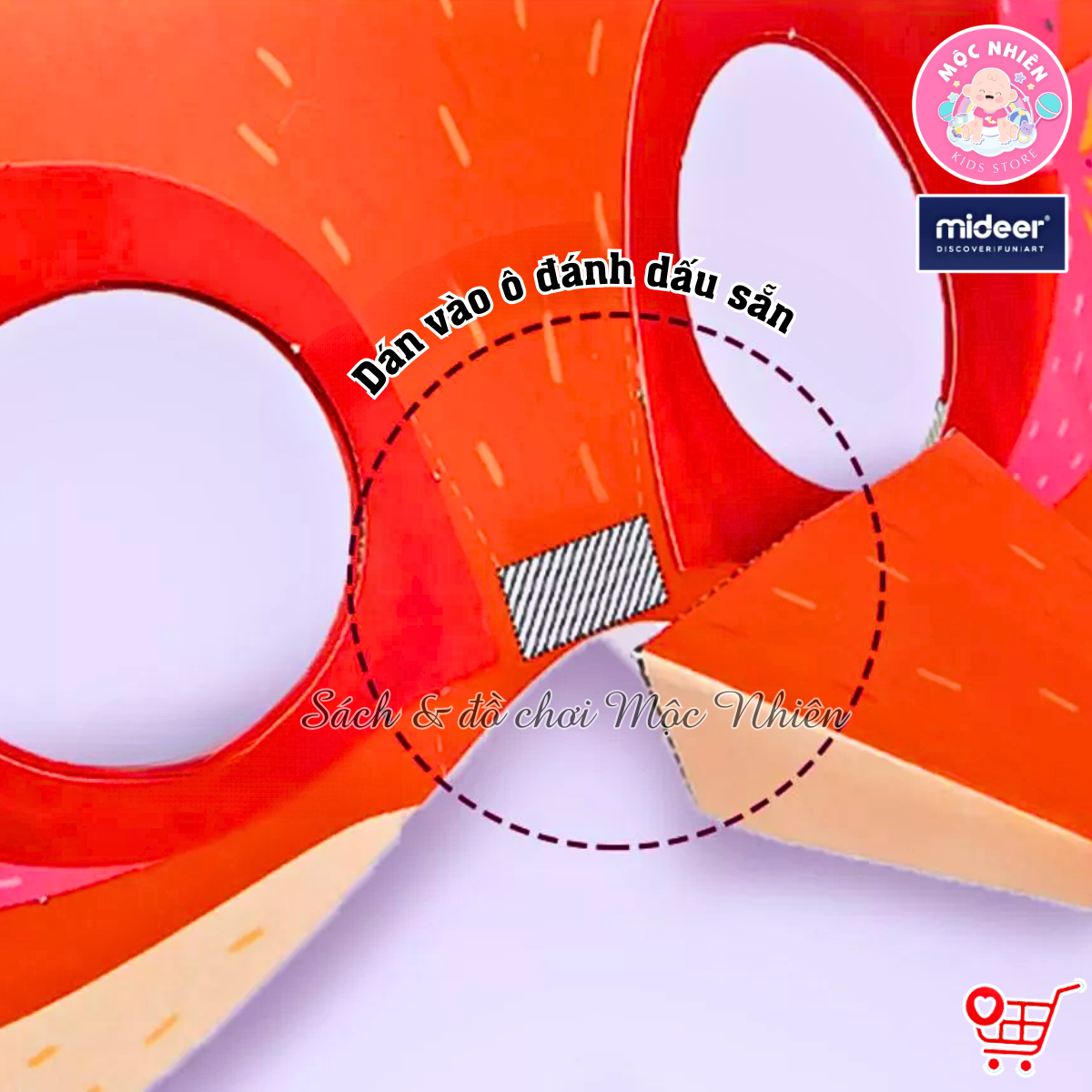 Đồ Chơi Stem Thiết Kế Mặt Nạ Giấy Hình Động Vật 3D cho bé - Animal Paper Masks Mideer