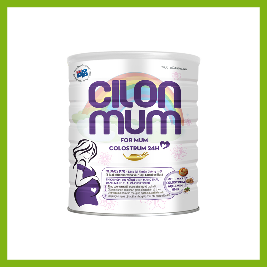 Sữa Mẹ Bầu CILONMUM For Mum Colostrum 24h dành cho phụ nữ mang thai và cho con bú