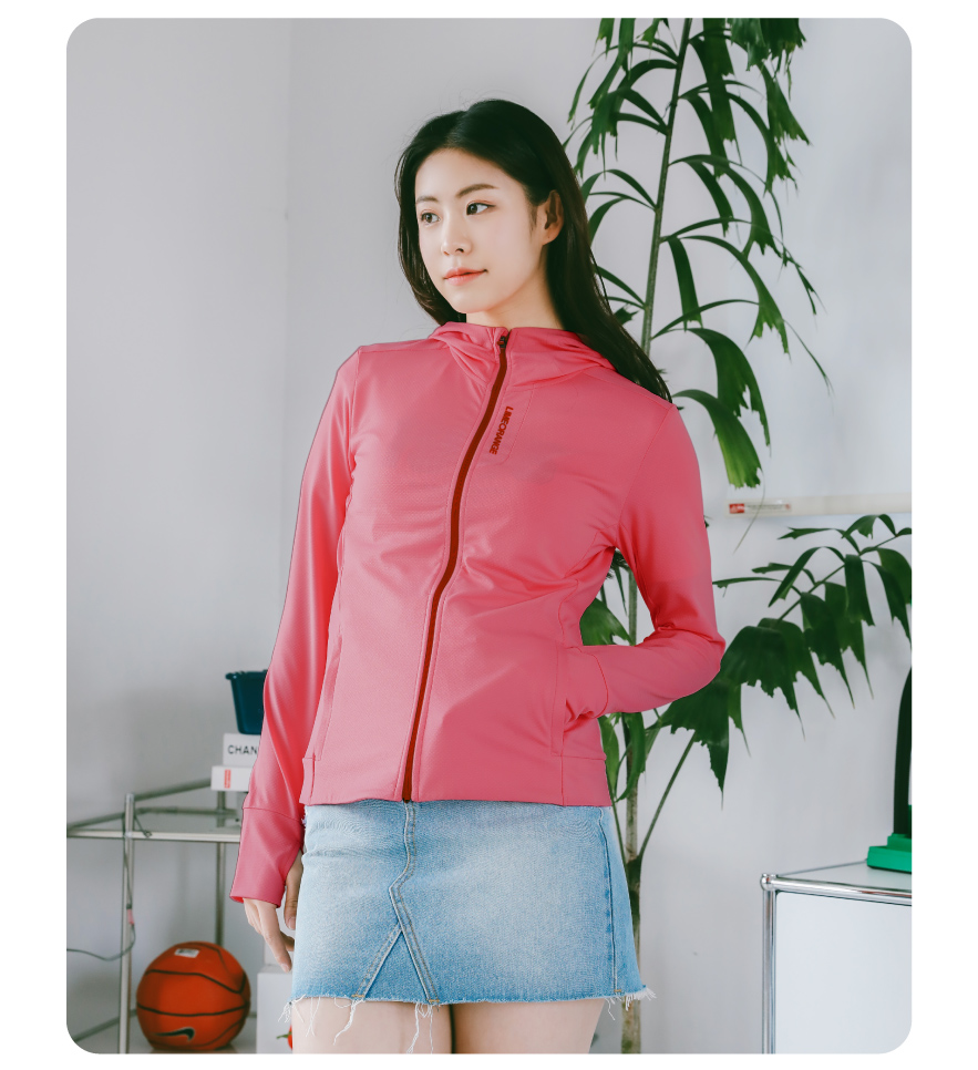 Áo Khoác Nữ Uv Chống Nắng Kháng Khuẩn Màu Mới - Air Hoodie Hard Skin 2 Color Play LO23707401
