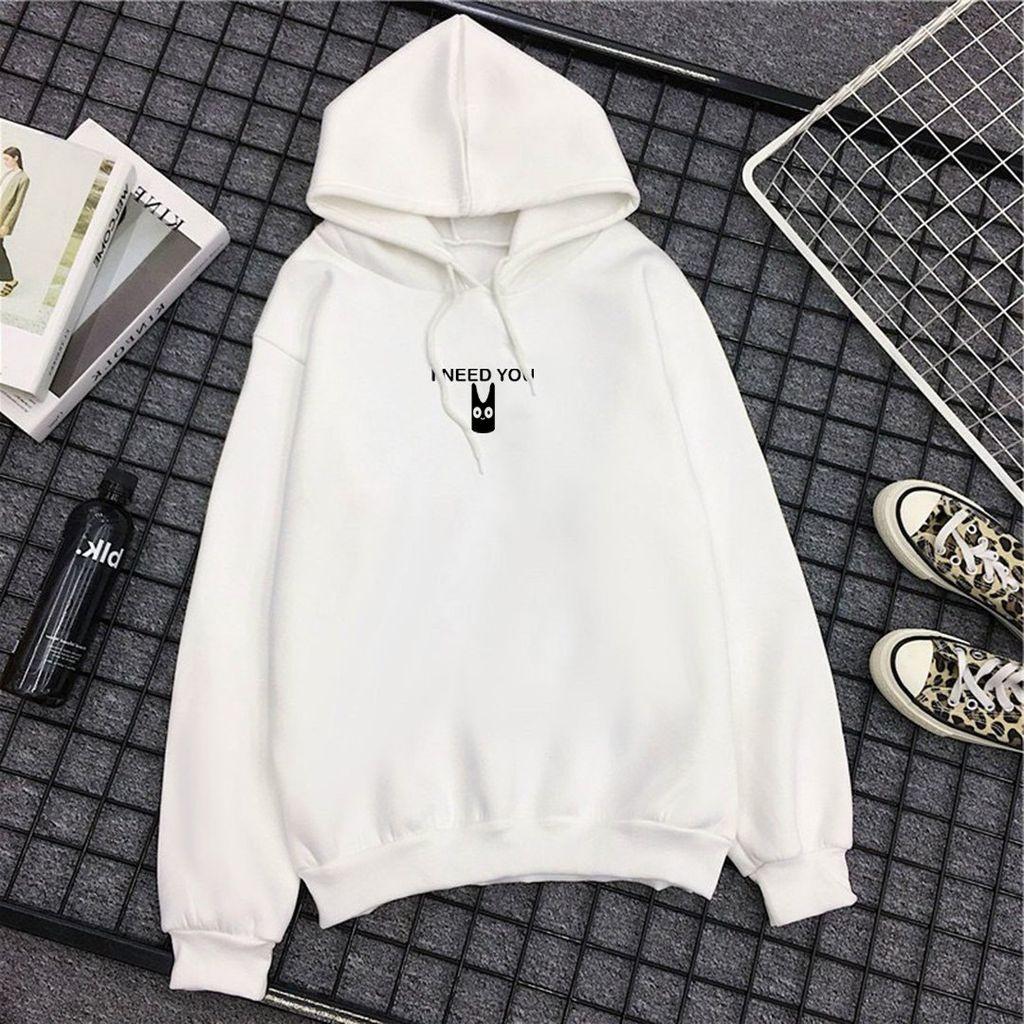 Áo hoodie nam nữ áo khoác I Need You phong cách ovesize siêu đẹp Unisex Form Rộng – ST12 - babitrendy