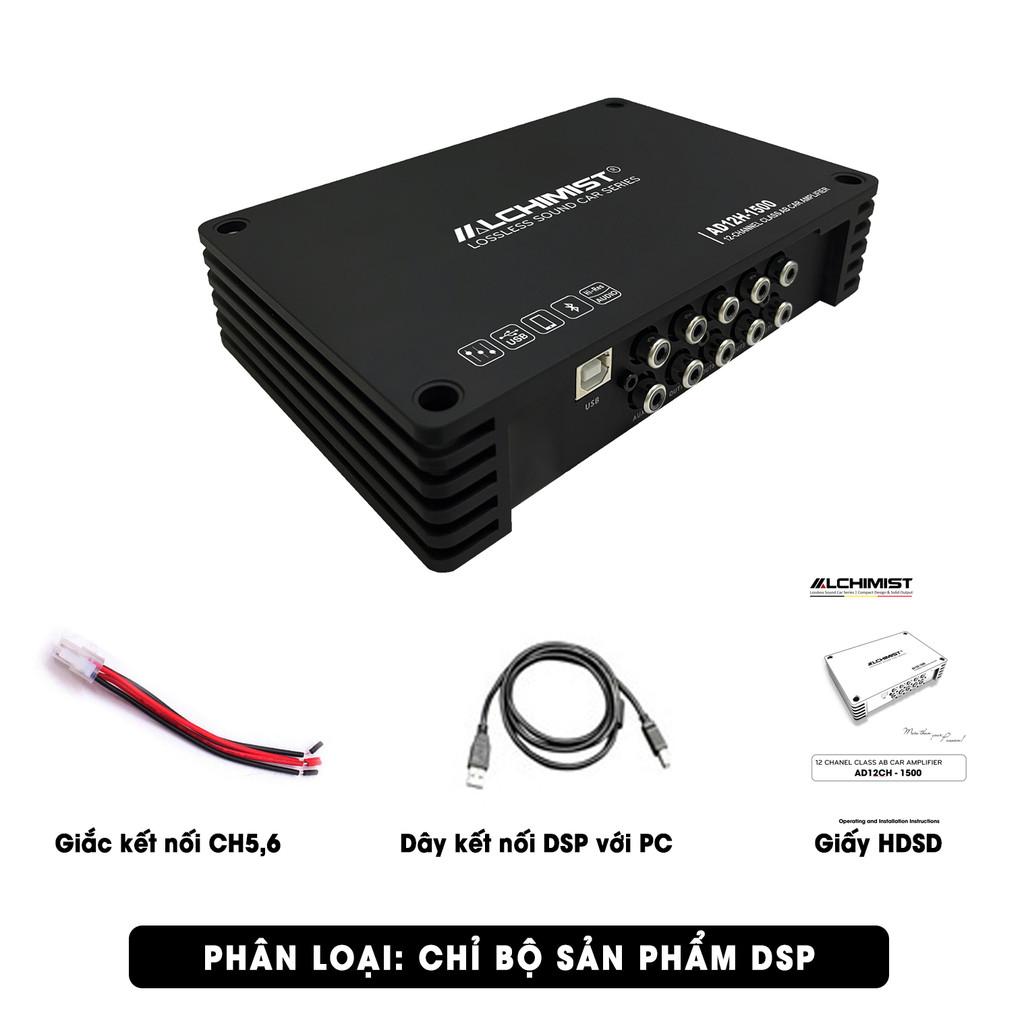 Bộ xử lý DSP 12 kênh cao cấp Alchimist AD12H-1500 với chip AD12Pro Bluetooth 5.3 App tuning âm thanh