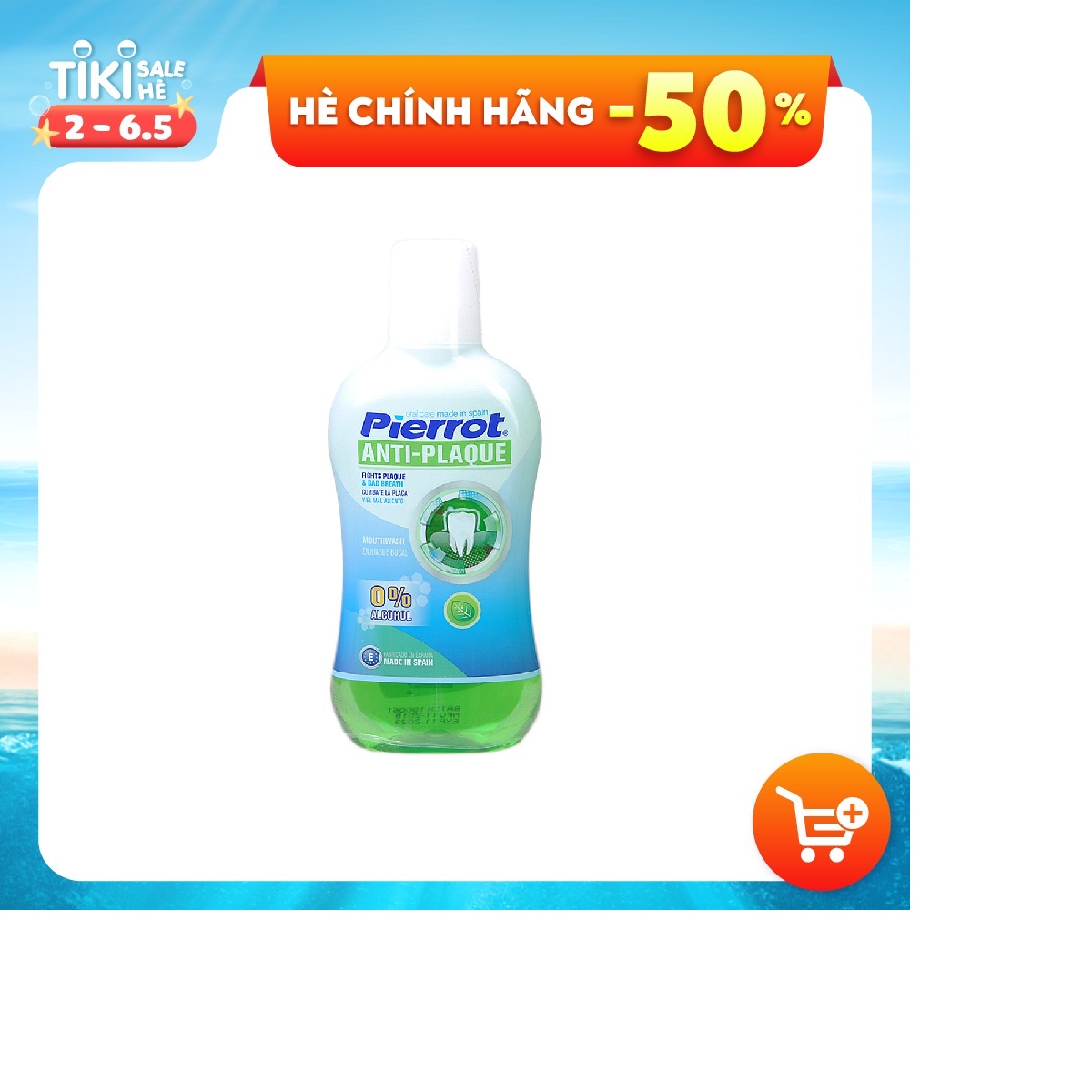 Nước súc miệng chống hình thành mảng bám PIERROT 500ml