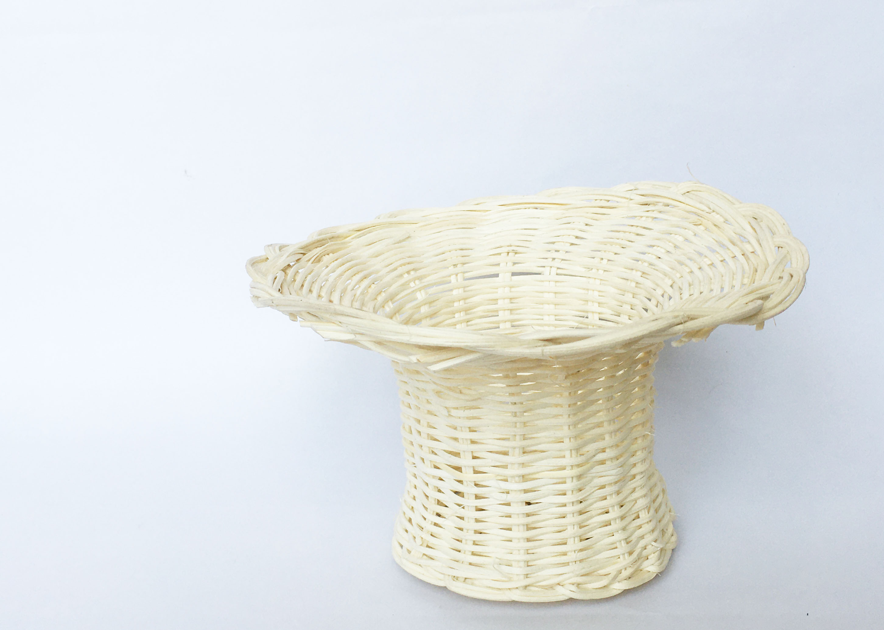 Lẵng hoa mây giỏ đan bằng mây tự nhiên KT M23xĐ13xC12cm  cắm hoa, decor, trang trí bằng mây