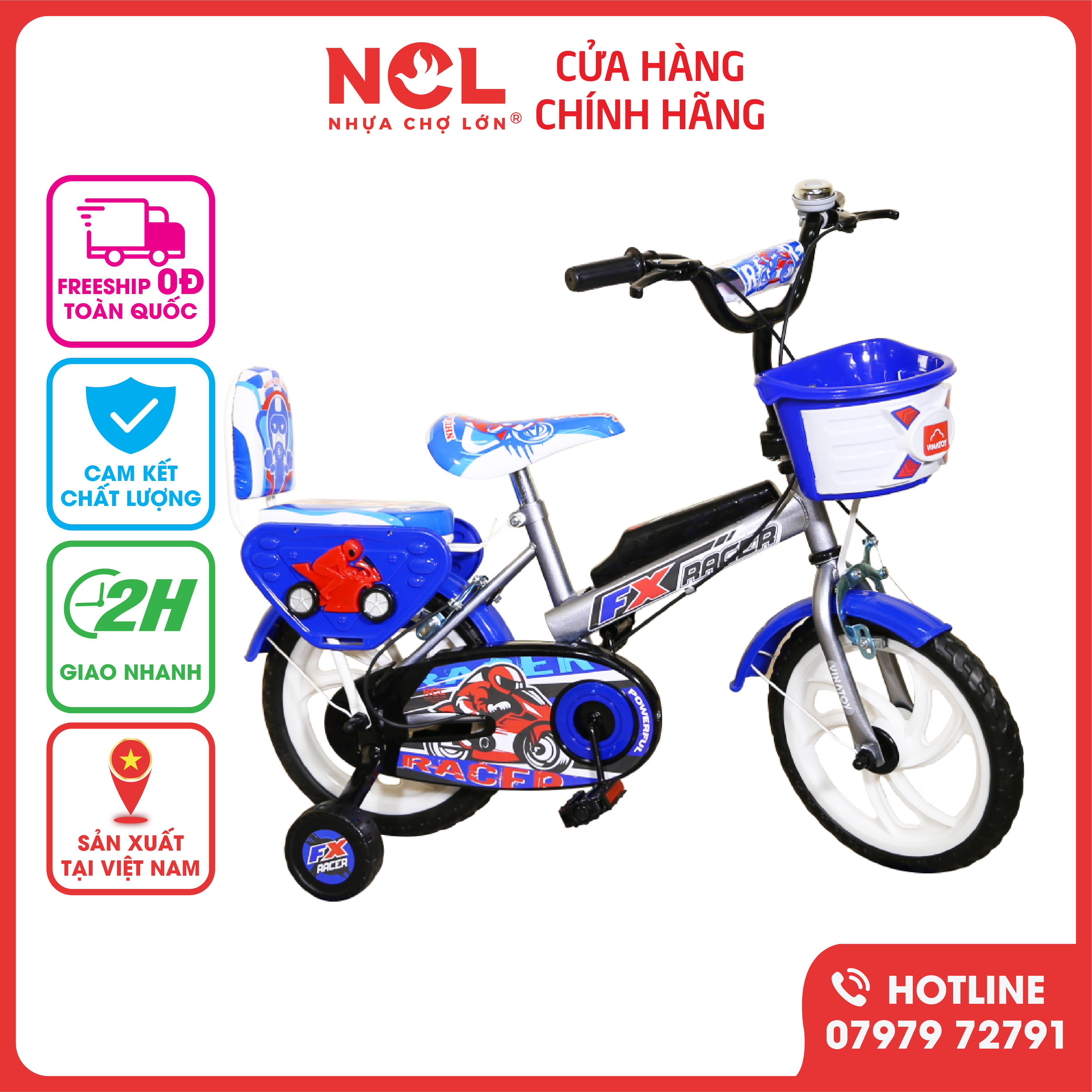 Xe Đạp Trẻ Em Nhựa Chợ Lớn K89 - Cho Bé Từ 2 đến 4 Tuổi