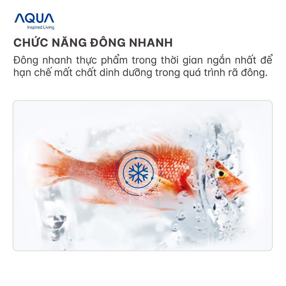Tủ lạnh 1 cửa Aqua 50 Lít AQR-D59FA - Hàng chính hãng