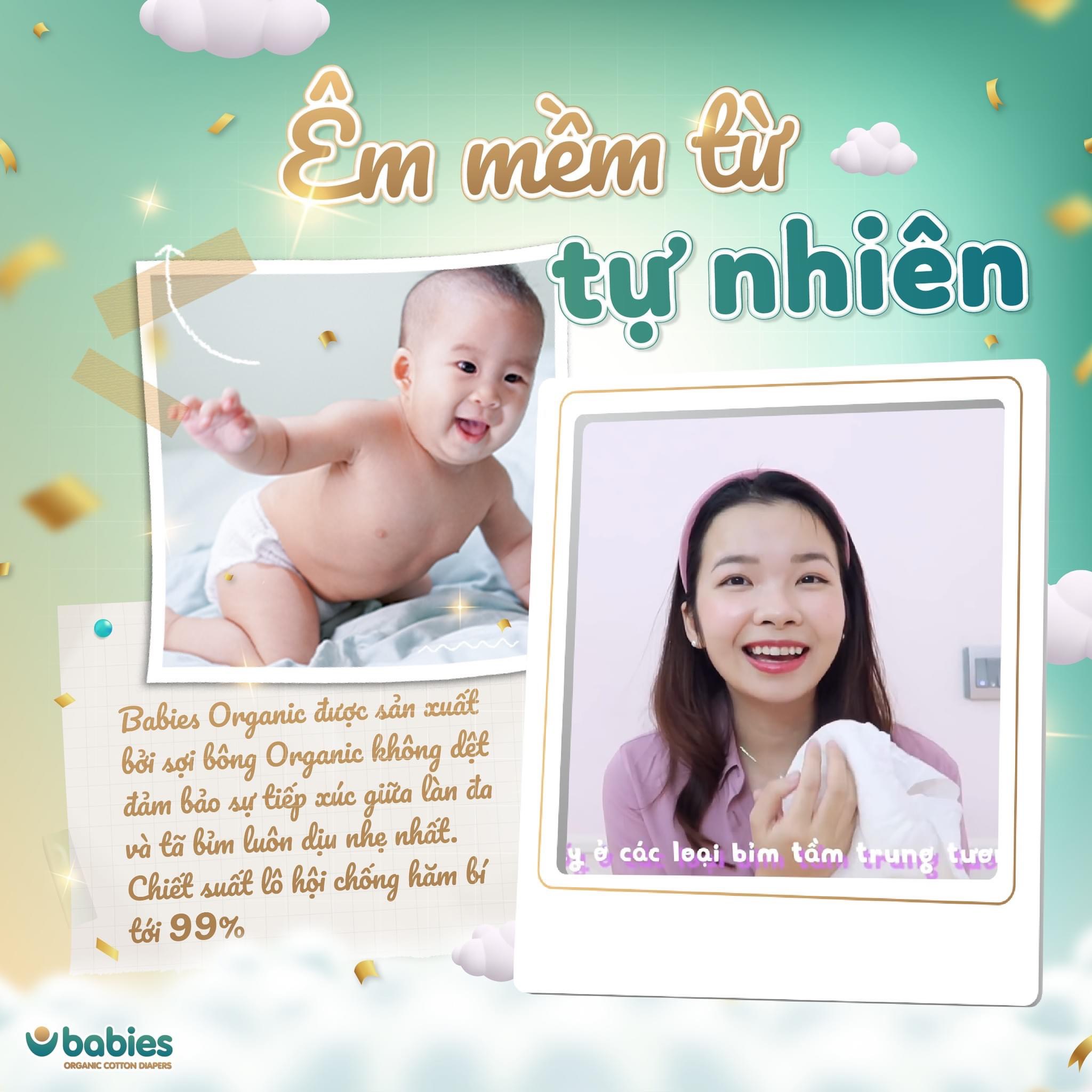 Bỉm Babies Organic size NB 76 ( &lt;5kg )