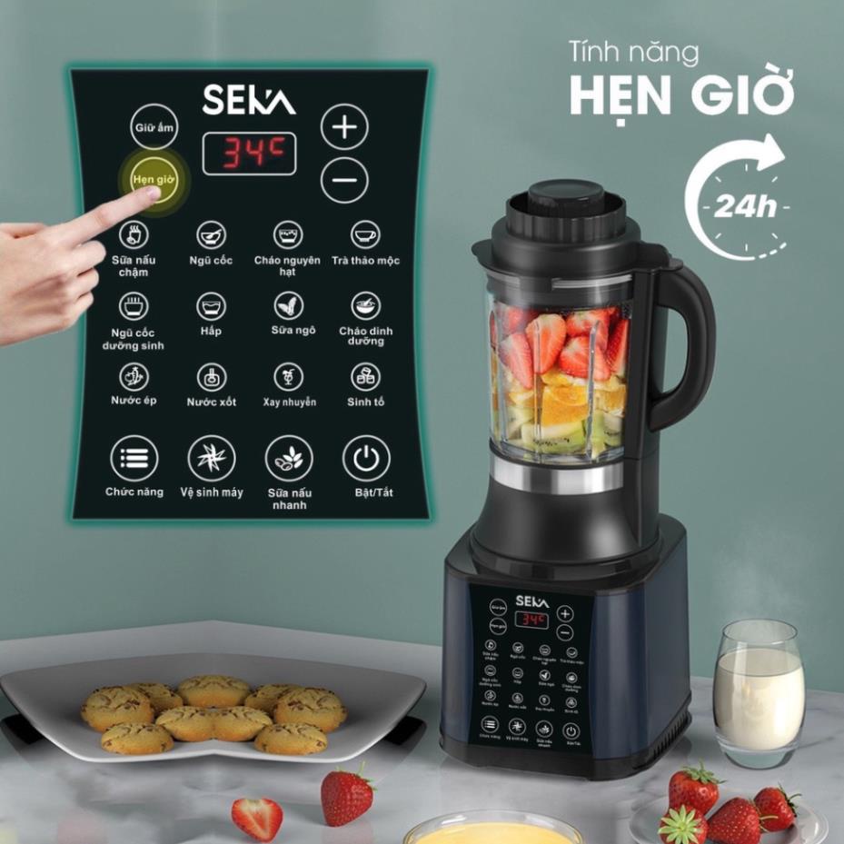 Máy làm sữa hạt đa năng SEKA E400 - 1.7 lít - 14 chức năng [1000W + 800W] - Hàng chính hãng