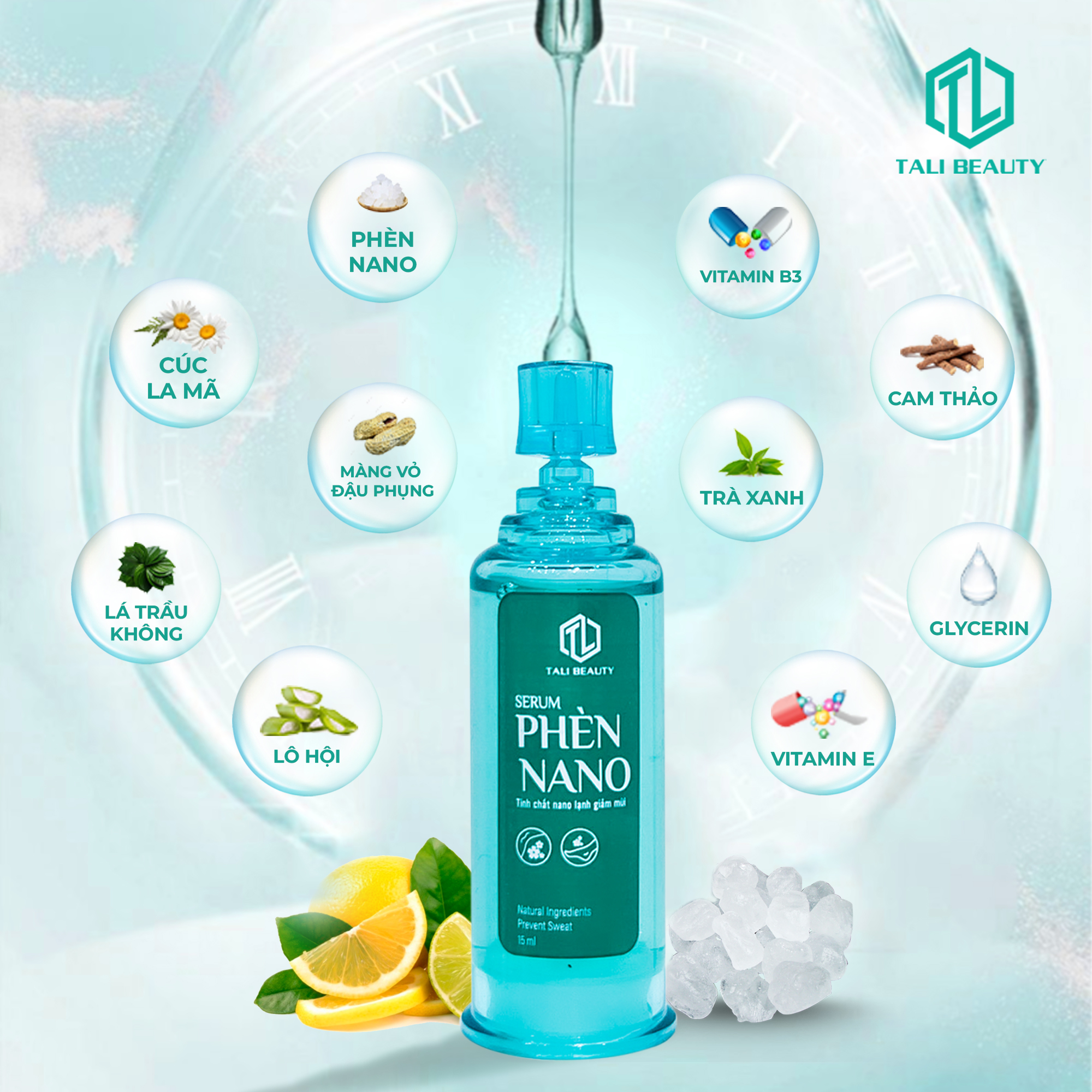 Serum Phèn Nano khử mùi hôi cơ thể