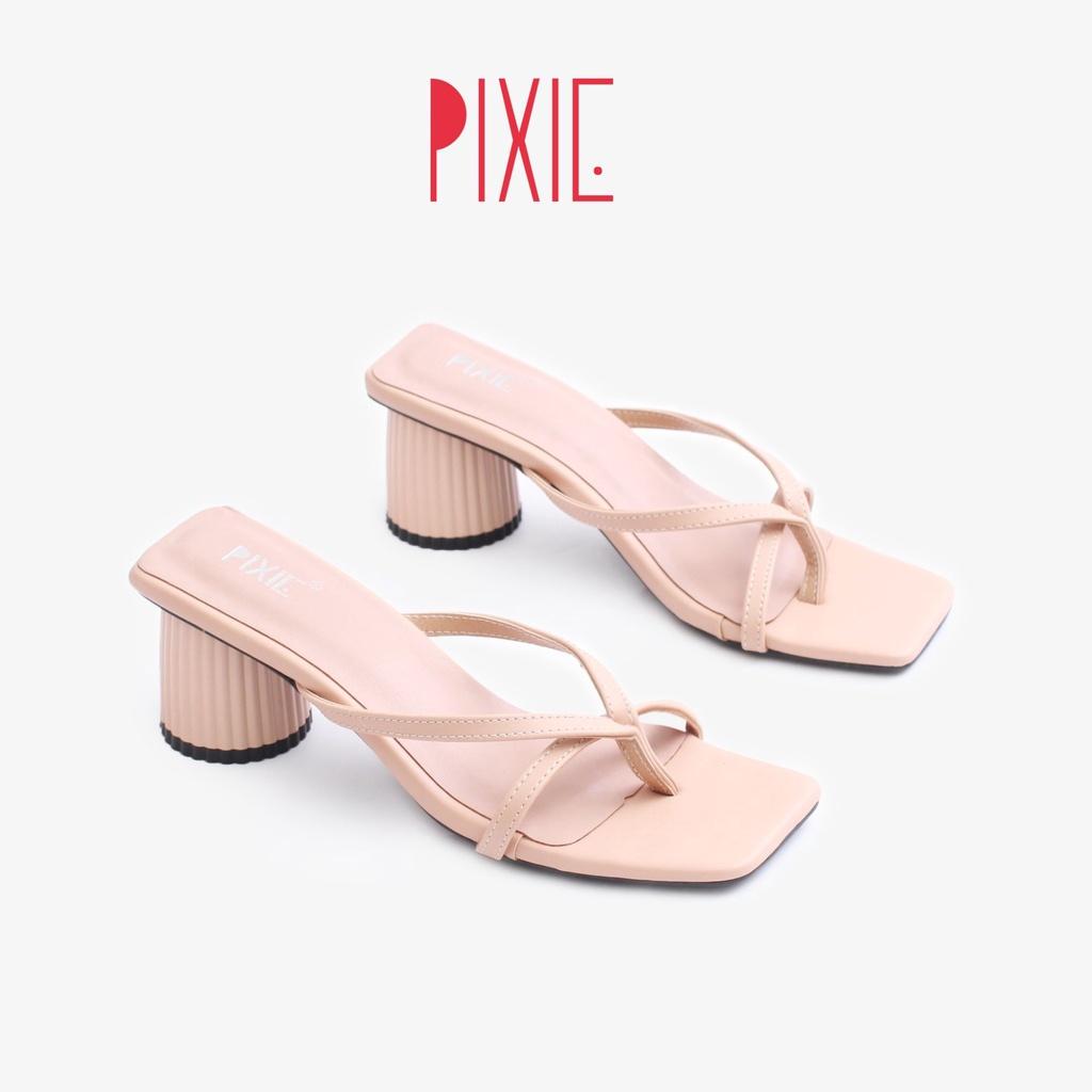 Guốc Cao Gót 5cm Xỏ Ngón Pixie X734