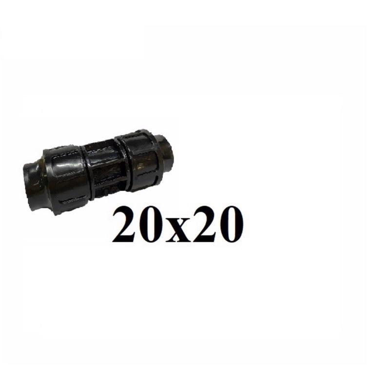 Măng sông HDPE, nối thẳng ống đen 20x20, 25x25, 32x32