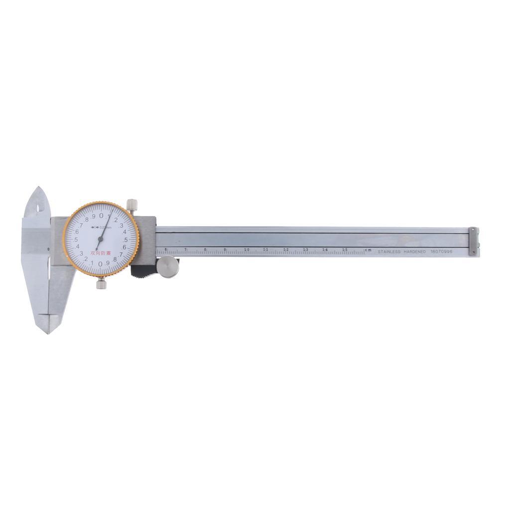 0-150mm Stainless Steel Dial Caliper Vernier Gauge Micrometer Measuring Tool