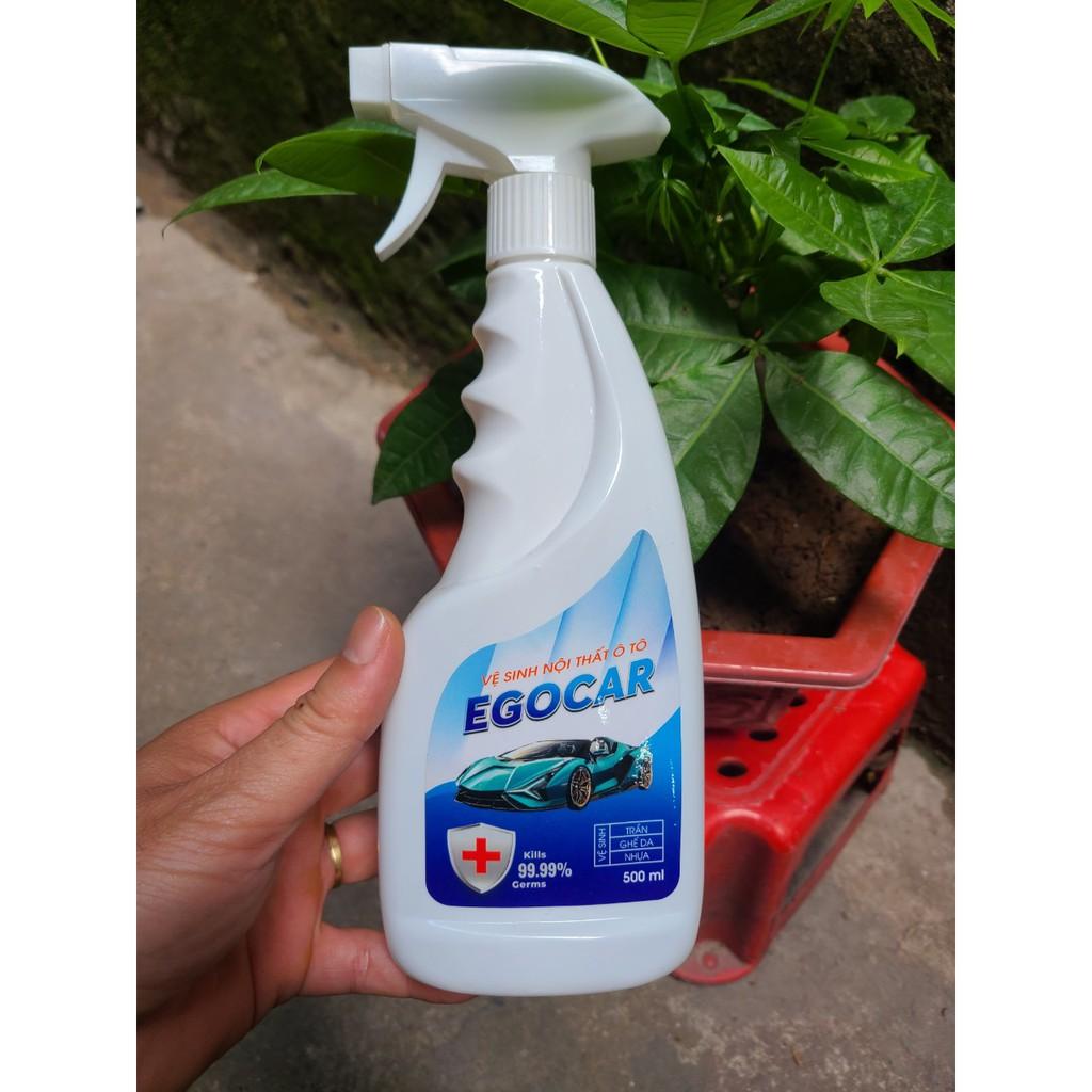 02 BÌNH DUNG DỊCH VỆ SINH NỘI THẤT Ô TÔ EGOCAR 500ML