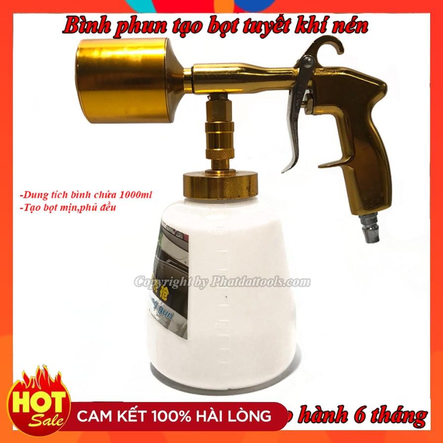 Bình xịt tạo bọt tuyết gắn máy nén khí cao cấp 1000ml