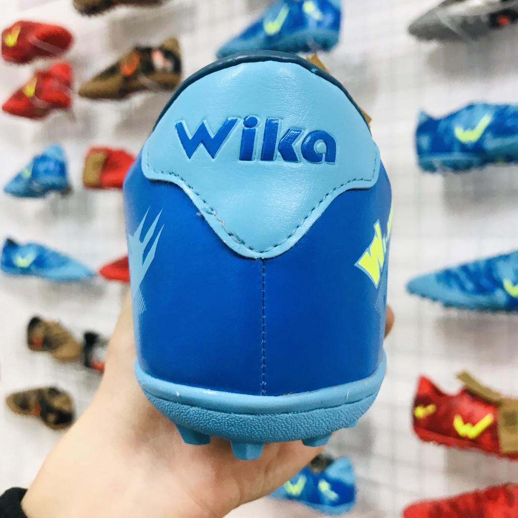 Mẫu giày bóng đá thể thao phủi chính hãng Wika Army Xanh 2022