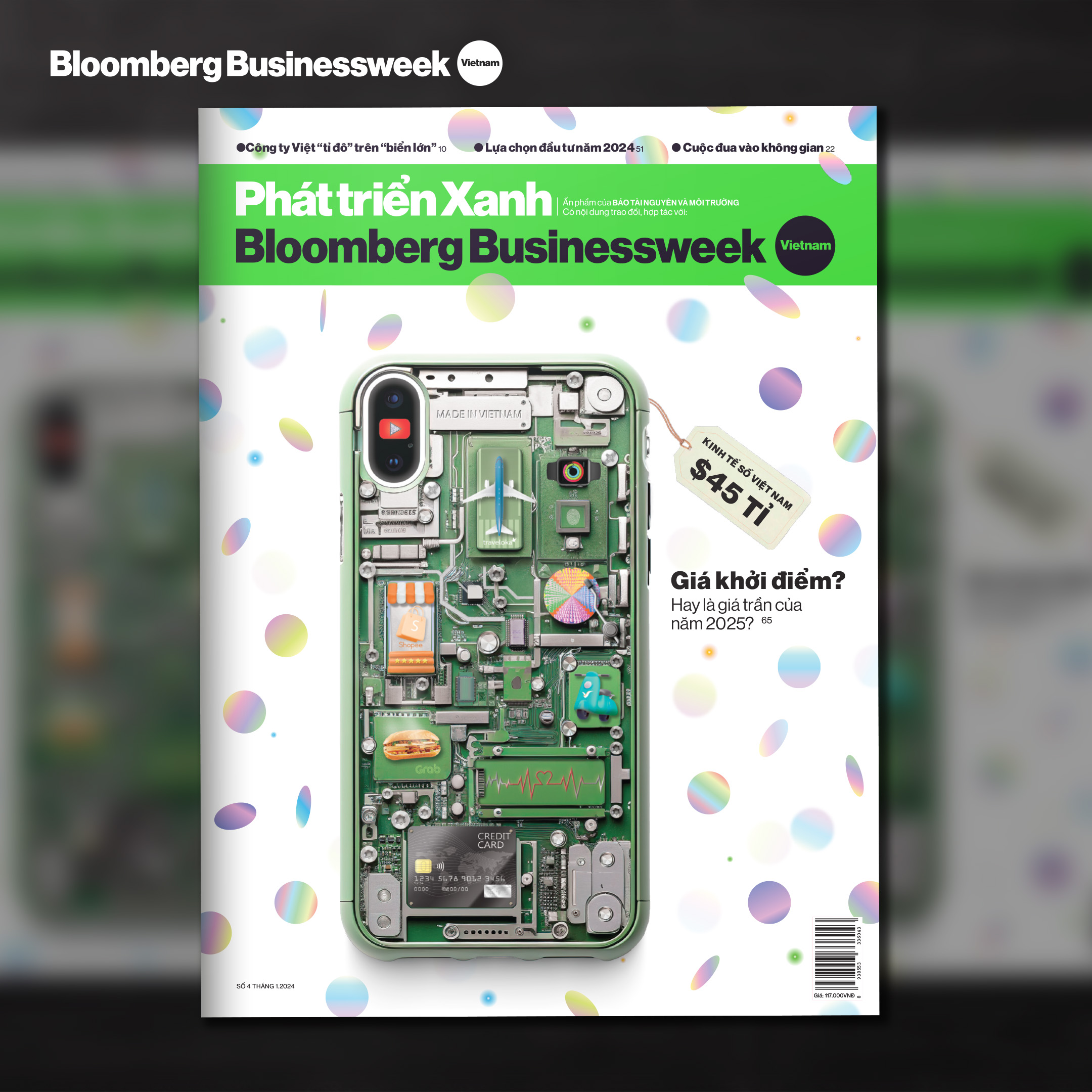 Ấn phẩm Phát triển xanh Bloomberg Businessweek Việt Nam - Số tháng 1.2024: Giá khởi điểm