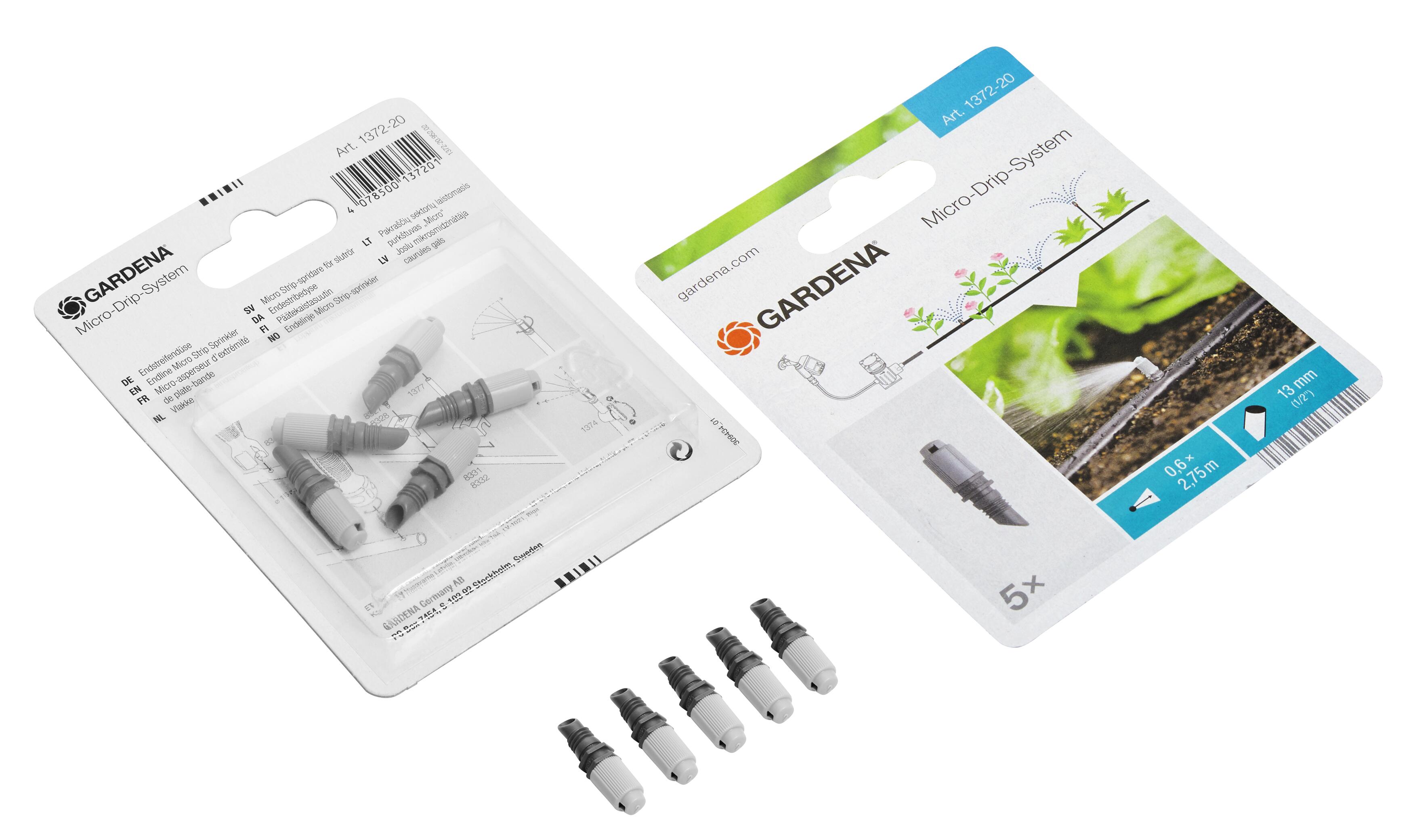 Bộ 5 đầu tưới hẹp Gardena 01372-20