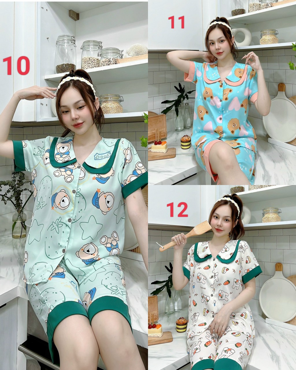 Đồ Bộ Nữ Pijama Lụa Mango Loại 1 Có Túi Mặc Nhà, Mặc Ngủ Tay Ngắn Quần Lửng Thiết Kế