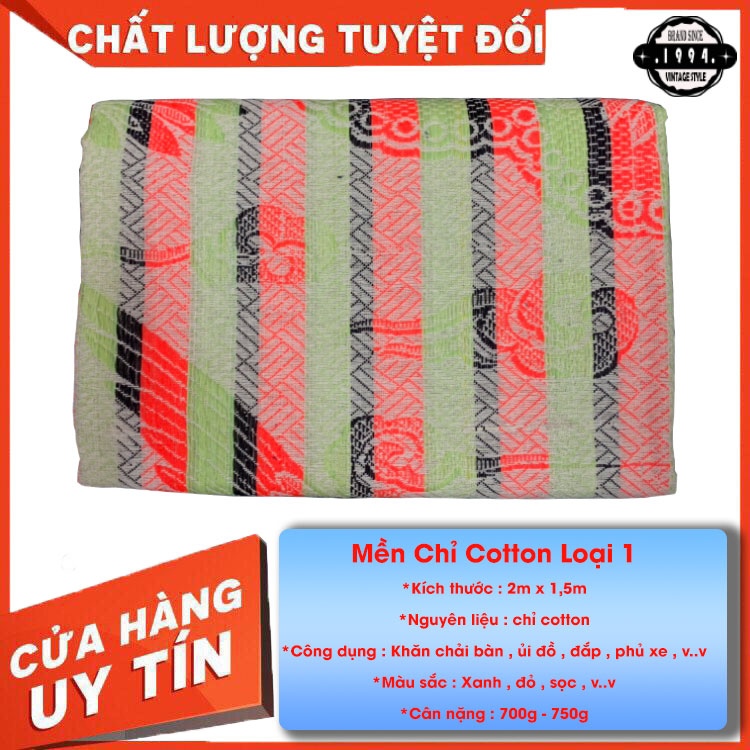 Mền chỉ Cotton Long Phụng 1m6 x 2m / 750g - 800g