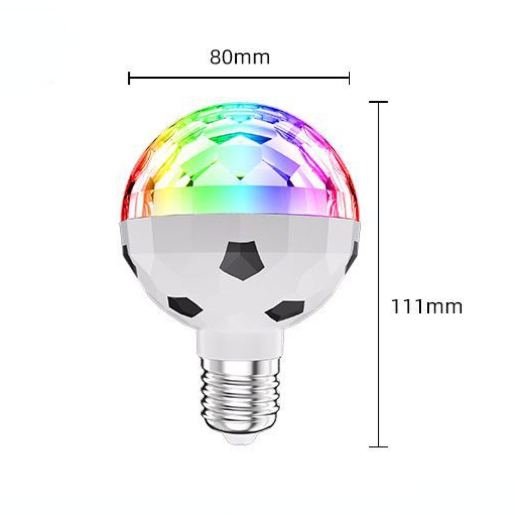 Bóng đèn sân khấu bóng đá RGB E27 bóng vàng ma thuật nhỏ hộ gia đình KTV bóng đèn xoay đầy màu sắc Bóng đèn kỷ niệm World Cup