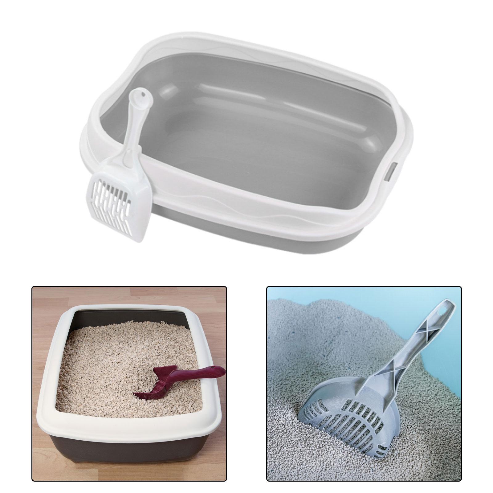 Cat Litter Box Pet Litter Tray Cat Sand Sand Basin Pet Accessories Anti Splashing Cat Bedpan Semi Litter Toilet Litter Pan