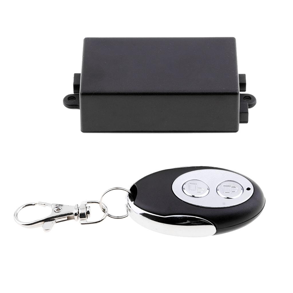 2 Channel RF Wireless Remote Control System DC12V 10A Relay Receiver Module for Garage Door Openers, Cars, LED Light