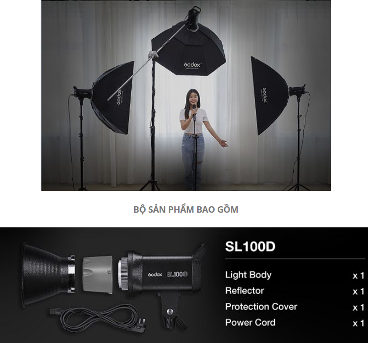 Đèn LED Godox SL100D Hàng Chính Hãng