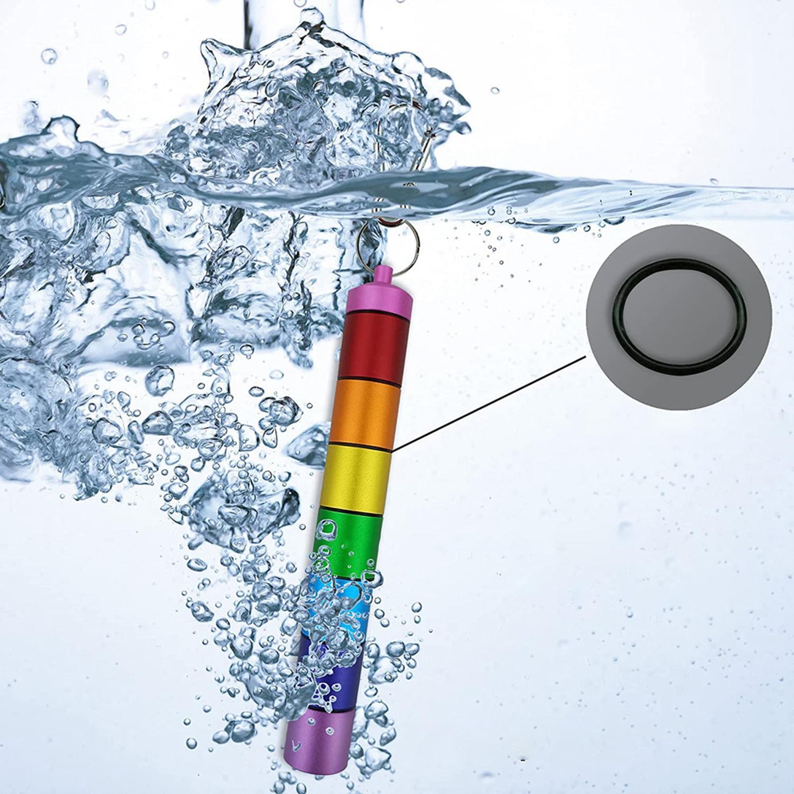 Case Small Aluminium Alloy Box Keychain Container for Outdoor