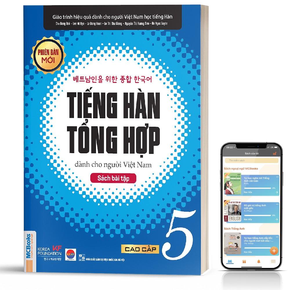 Sách - Tiếng Hàn Tổng Hợp Dành Cho Người Việt Nam Sách Bài Tập Cao Cấp 5